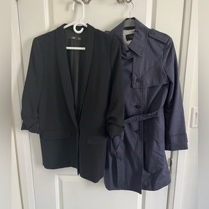 Women’s jacket set of two - trench & blazer